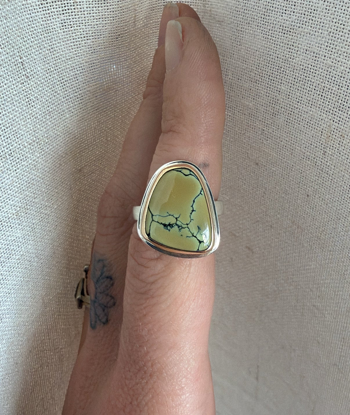 NAUTILUS VARISCITE RING SIZE 7.5